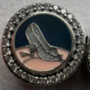 Pandora Disney glass slipper Bead Charm Travel Charm